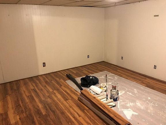 One finished room in basement. Previous tenant used it as a _man cave._