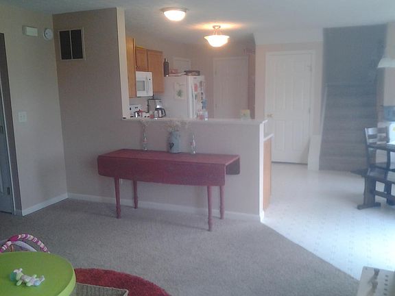 Family room and kitchen