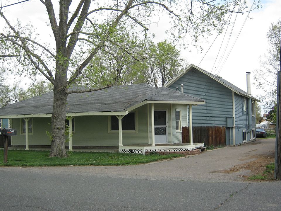 2 story (blue) house