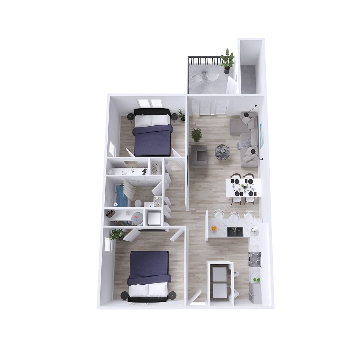 Floor plan B1 Renovated