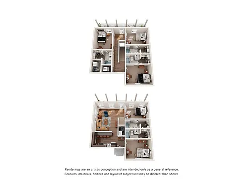 Floor plan Five Bedroom Cottage