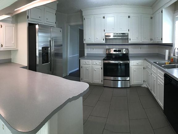 New refrigerator and stove.