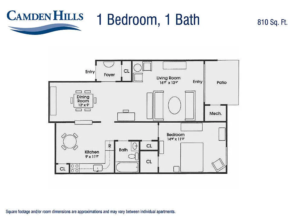 Floor plan 1 Bedroom