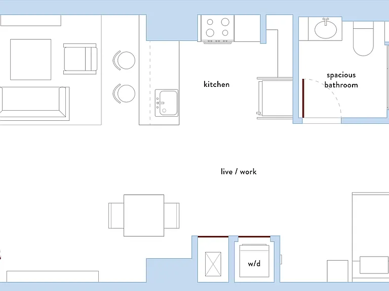 Studio Live Work Layout Studio Live Work Layout