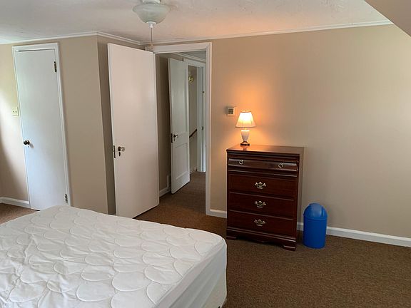 View from bedroom into the hallway.