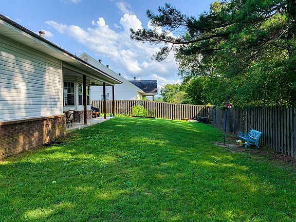 shaded back yard / patio
