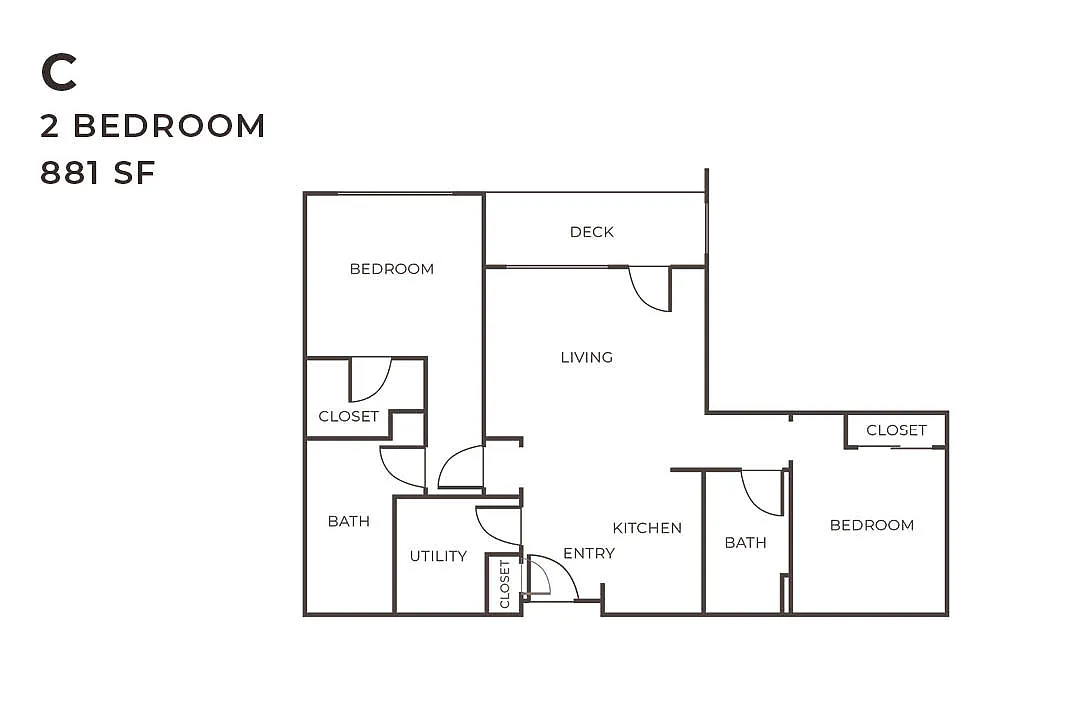 Floor plan 2X2 C