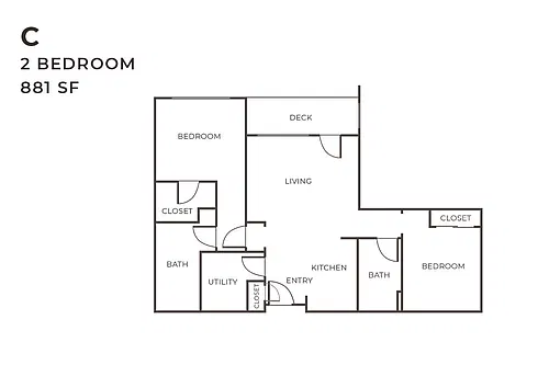 Floor plan 2X2 C