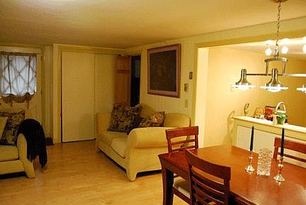 other side of living room. Door to laundry room, dining area