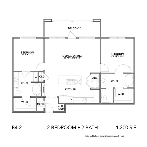 Floor plan B4.2 ADA