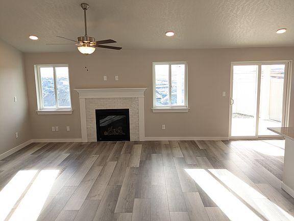 Living room with gas fireplace