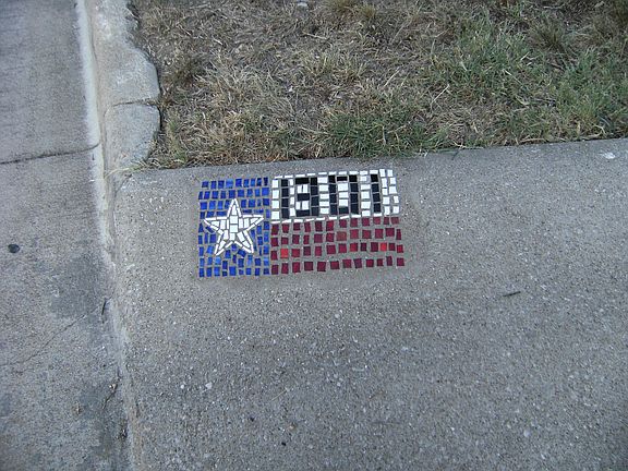 mosaic house number
