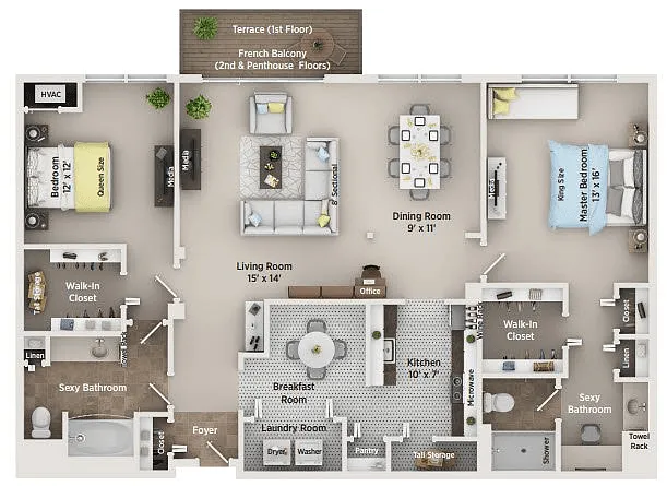 Floor plan C1