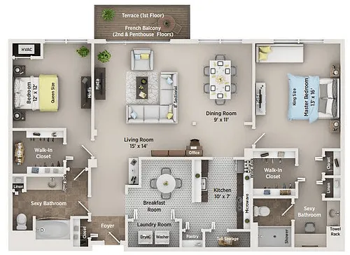 Floor plan C1