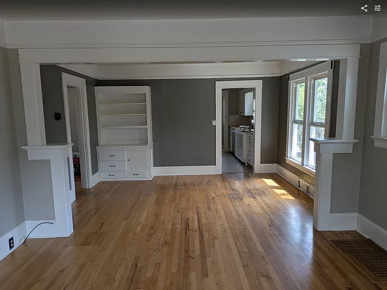 Family room and dining room
