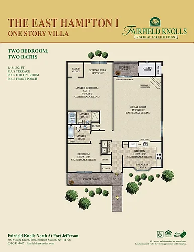 Floor plan East Hampton Villa