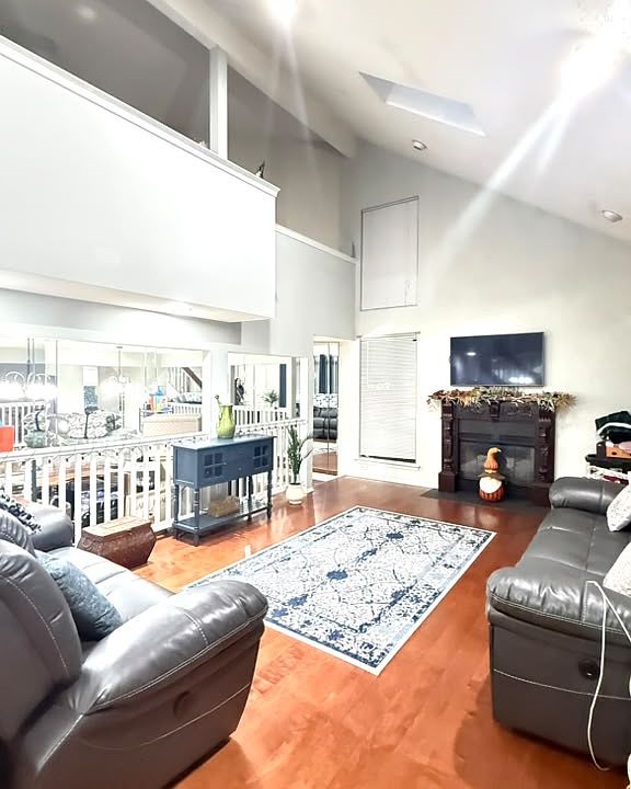 Family Room with Soaring Ceilings