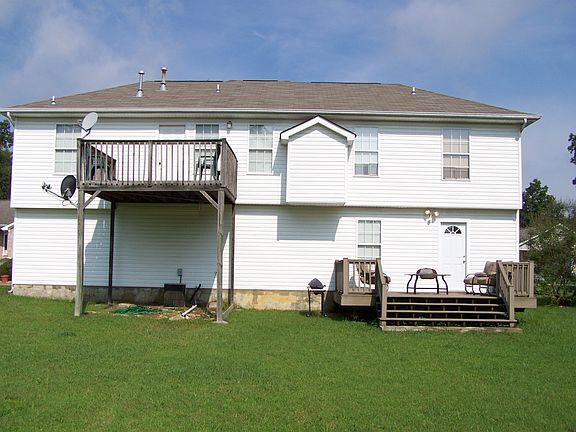 Two Decks and large backyard