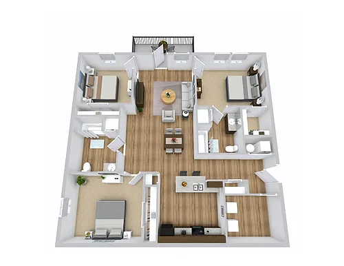 Floor plan 3 Bedrooms