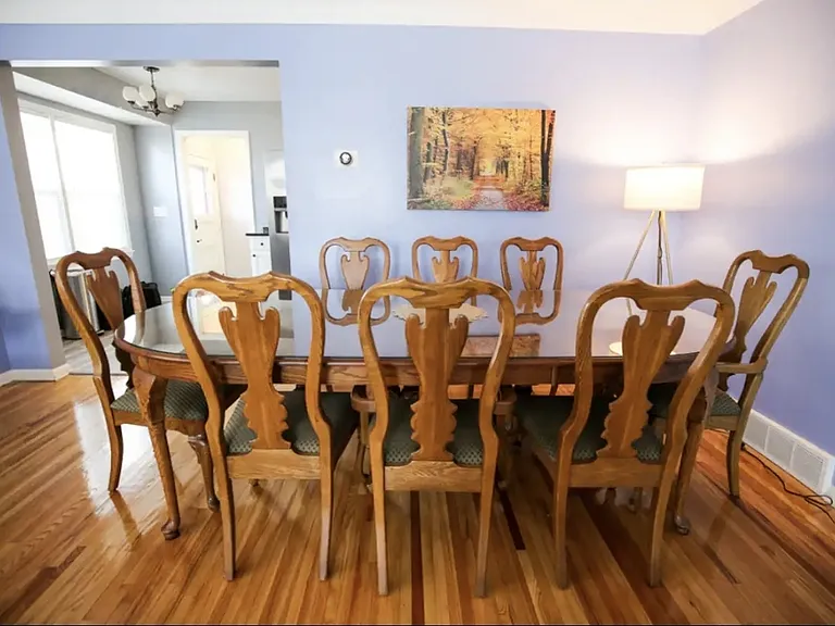 Large Dining Room Table seats 8 comfortably