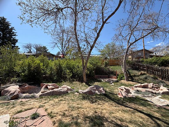 Fenced in back yard