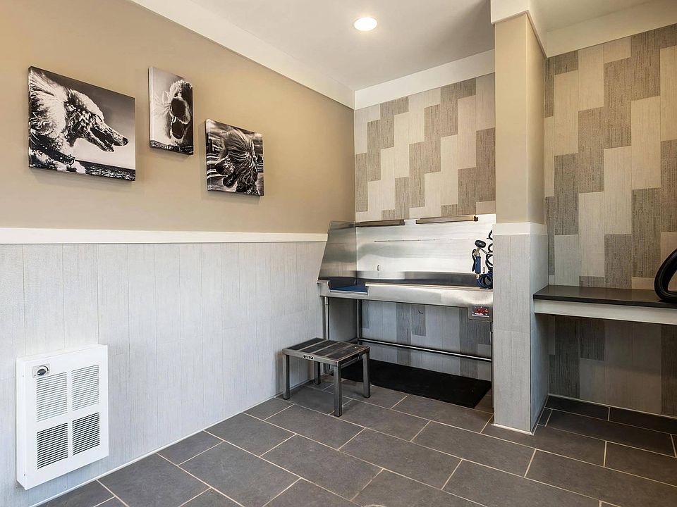 On-Site Pet Wash Station With Stainless Steel Tub And Washing Equipment