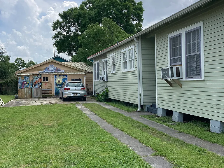 Driveway and side yard