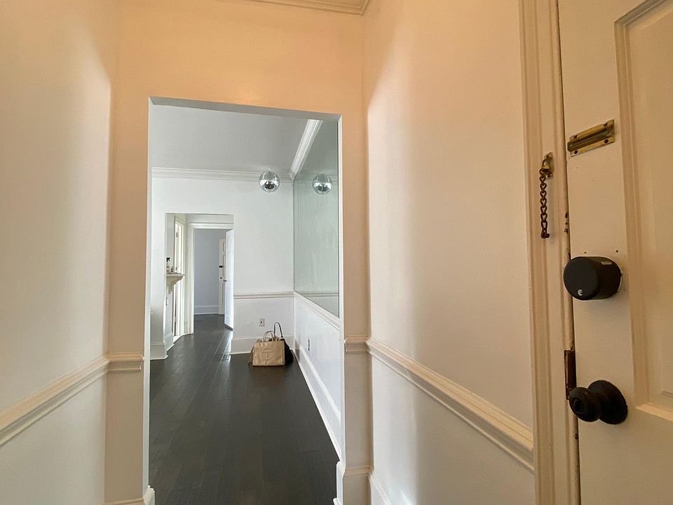 upon entering.. see mirror wall + disco ball!