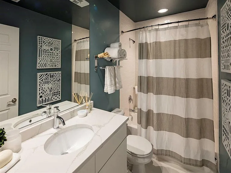 Ceramic Tile Flooring and Modern Bath