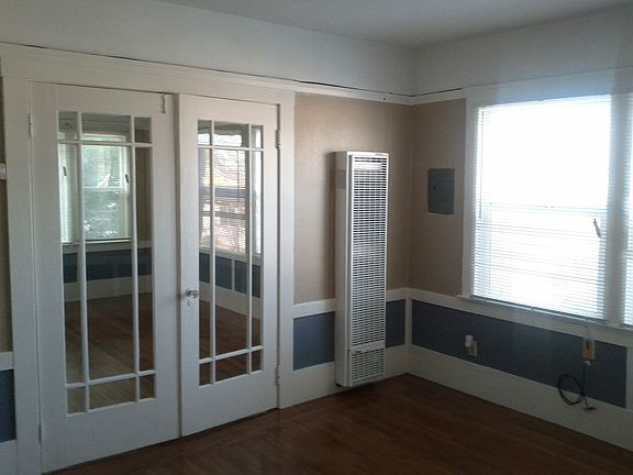 French doors to living room