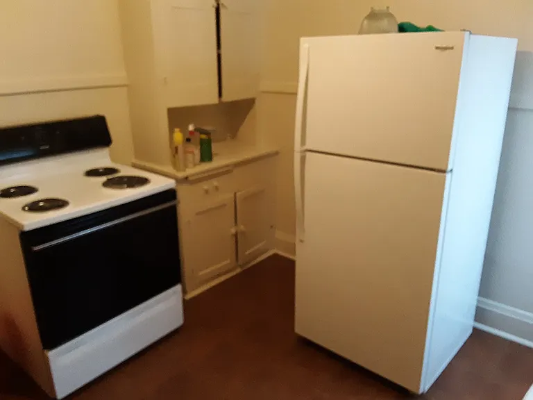 kitchen to the left