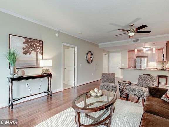 Hardwood floors throughout the living space
