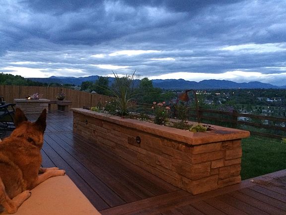Outdoor deck and view. Dog not included.