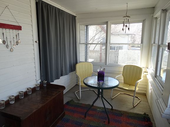 sunny enclosed porch