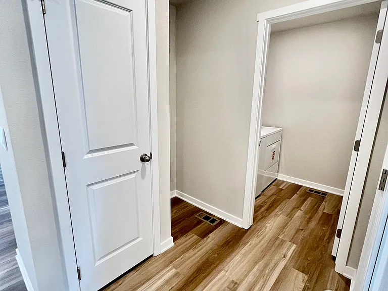Coat closet and Laundry Entrance
