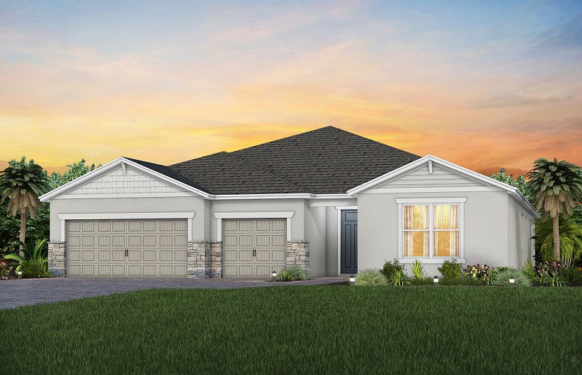 Exterior C1 with stone