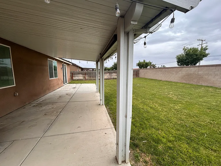 large covered patio