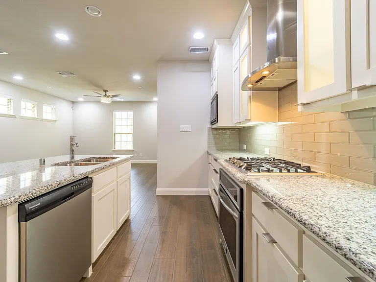 So much cabinet space and there's even a walk-in pantry