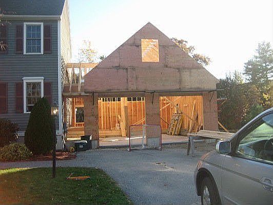 Front view under construction