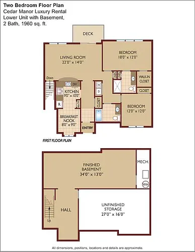 Floor plan $1.81/sq.ft. - Lower Unit with Basement