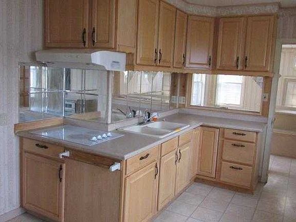 Kitchen counter top stove.