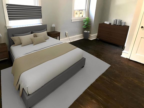 Master bedroom (furniture is virtual)
