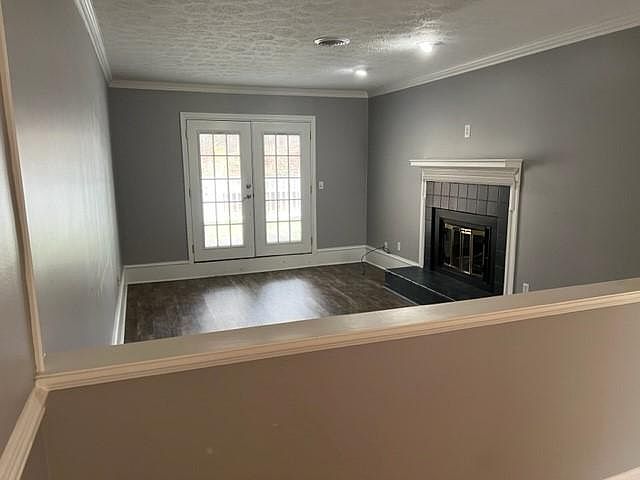 Living room with gas fireplace!