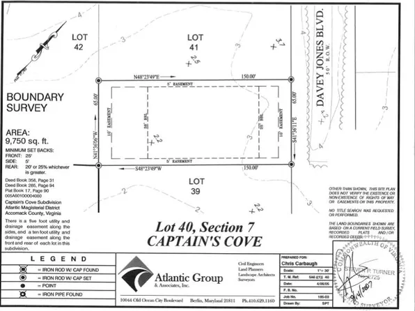 LOT 40 Davey Jones Blvd, Greenbackville, VA 23356