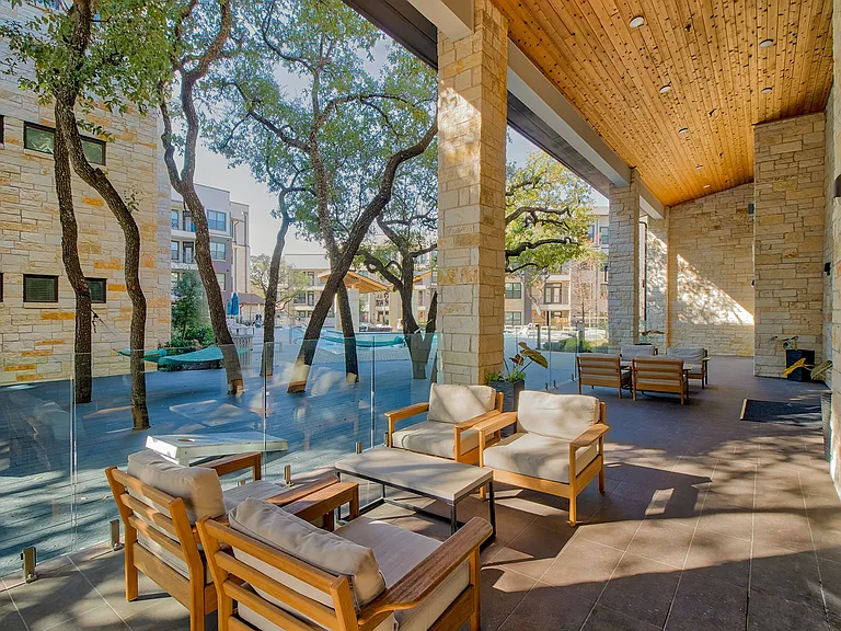 Outdoor patio area