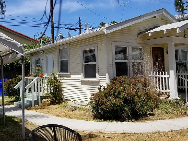 House side view from side yard #1 / front yard