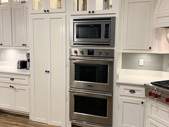 Microwave and double oven 