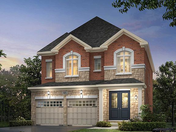 Exterior of Crystal Style D at Woodhaven in Aurora, Ontario.