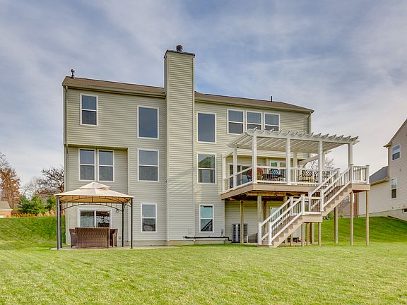 Stamped concrete patio