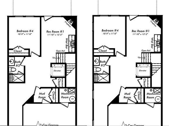 Floor Plan Lower Level Options